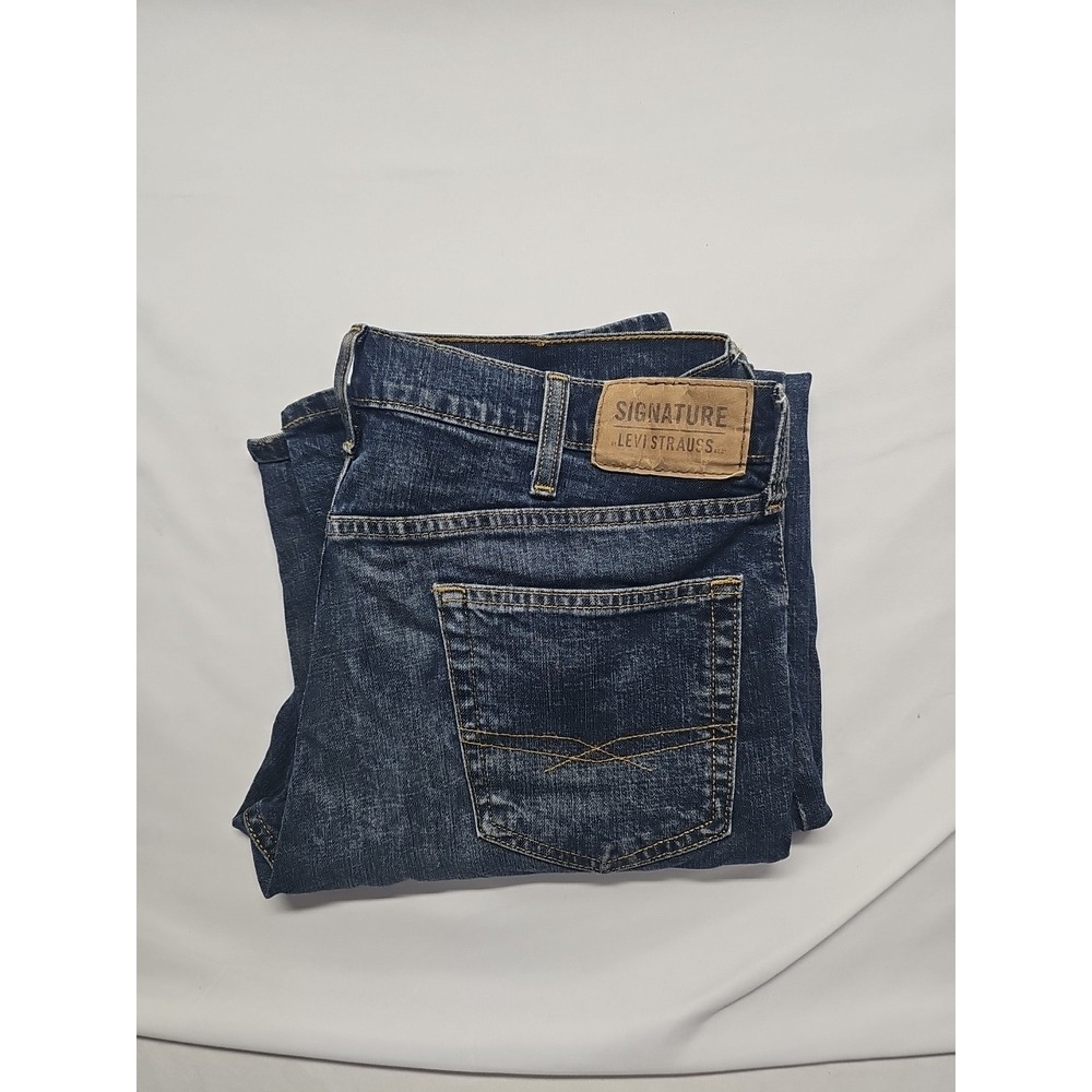 Levi's Strauss Mens Blue Bootcut Denim Jeans Light Wash Western Size 34x32 Reg